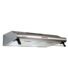 GRETA 60 XS - Hotte Casquette 60 cm. Hotte visière, Inox , puissance, filtre à graisse.